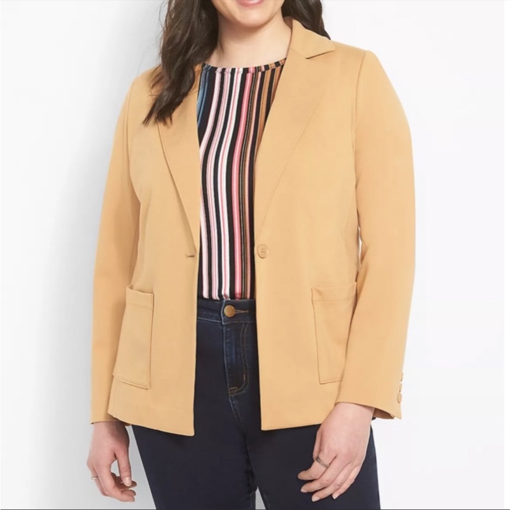 NWT Lane Bryant Tan Blazer sz 20